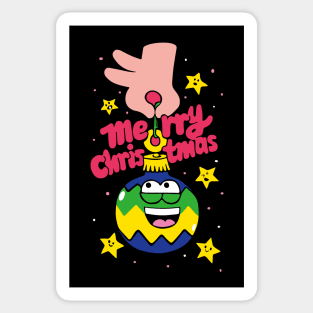 Christmas Funny Ball Sticker